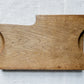 Vintage Carved Cheese Board with Fitted Knife by Bramhall Woodware
