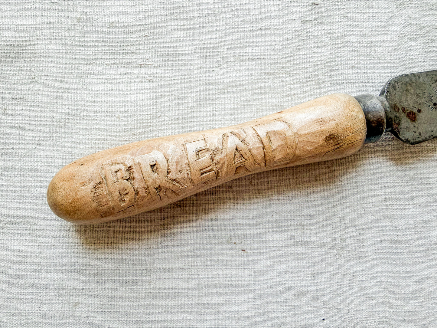 Naive Hand Carved Bread Knife with Turner's Encore Blade