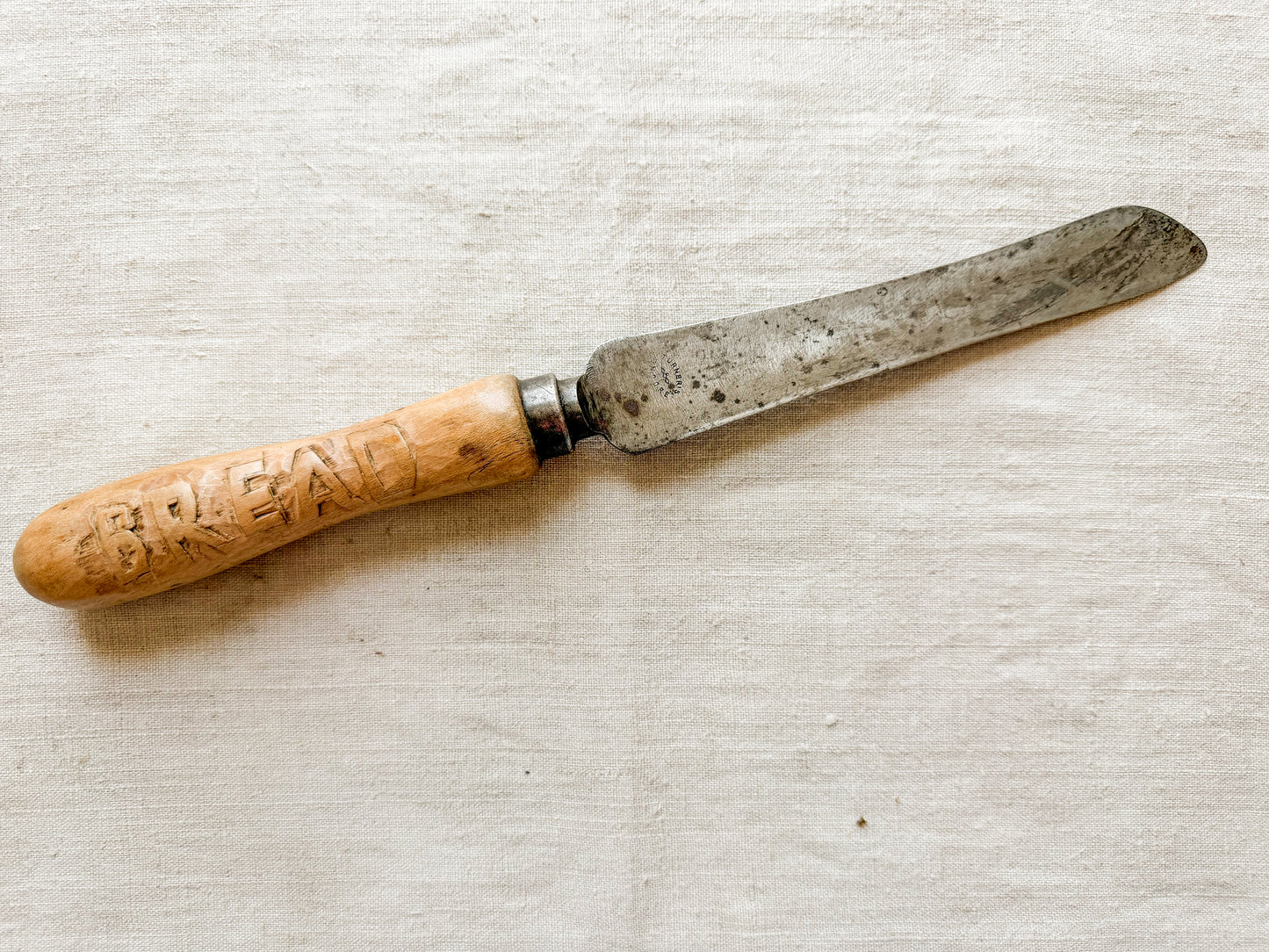 Naive Hand Carved Bread Knife with Turner's Encore Blade