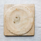 Square Carved Geometric English Bread Board, c1900