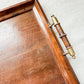 Edwardian Oak Serving Tray with Brass Handles, c1910