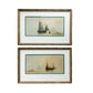 Pair of Antique 19th-Century English Marine Watercolors – Signed J. Turner