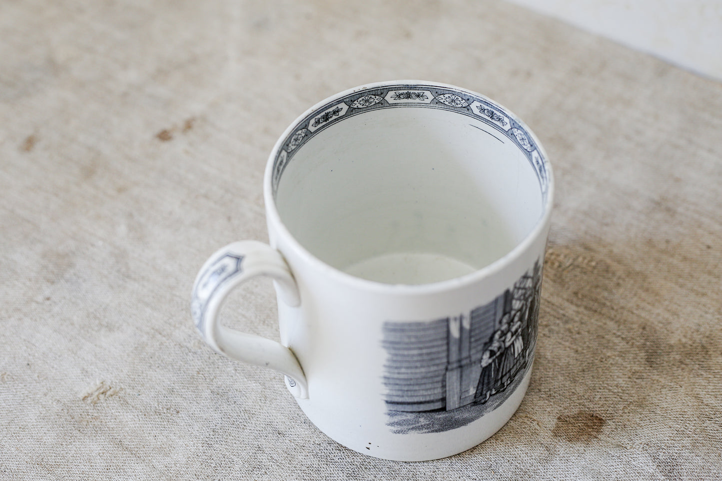 "Brudefølge fra Søndmør" Norwegian Bridal Mug by Egersunds, c1900
