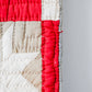 All Hands Round Vegetable Dyed Green and Turkey Red Quilt, c1880