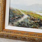 Antique Scottish Highlands with Cows Landscape Painting (c1890) in Custom Ornate Gilt Frame