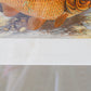 Antique Sporting Fish Bookplates (c1880) in Custom Rustic Wood Frames and Sage Green Mats