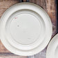 Set of 2 Copeland Palms & Egret Ironstone Polychrome 8.5" Salad Plates, c1870