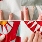 Antique New York Beauty Quilt TOP | Rocky Road Red Green Cheddar and White Unfinished Quilt