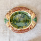 Antique 'Eat Thy Bread' Majolica Bread Tray, c1880