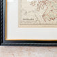 Antique 19th-Century Map of Scotland – W. & R. Chambers in Custom Black and Gold Frame