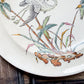 Set of 2 Copeland Palms & Egret Ironstone Polychrome 10" Dinner Plates, c1870