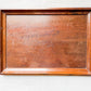Edwardian Oak Serving Tray with Brass Handles, c1910