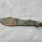 Midcentury Ornate Butter Knife with Carved Handle