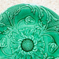 Antique Majolica Sunflower and Buds Greenware 8" Plate