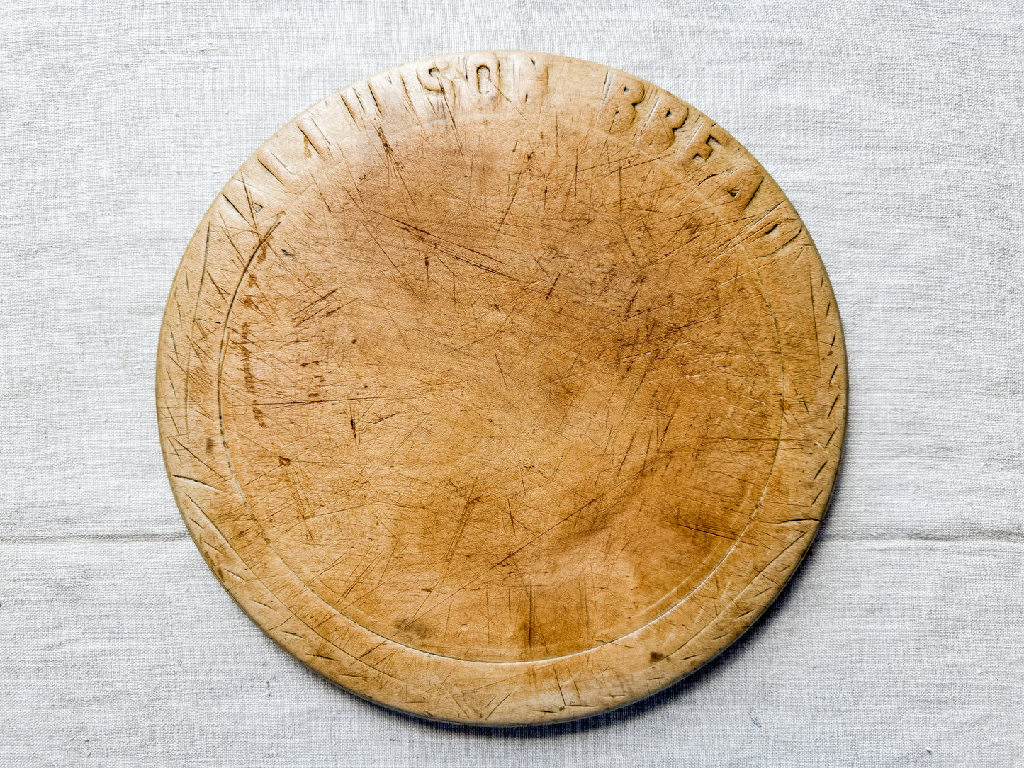Allinson Bread Carved English Bread Board, c1920