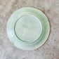 Majolica Green and Magenta Begonia Leaf Plate, c1880