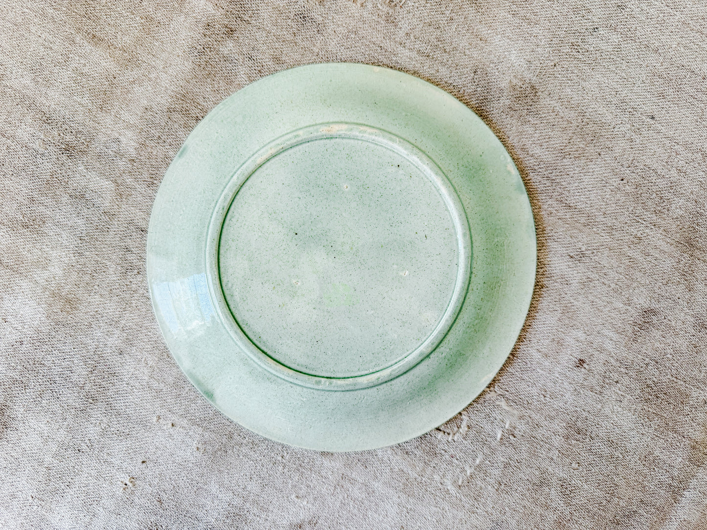 Majolica Green and Magenta Begonia Leaf Plate, c1880