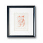 Antique Fetal Anatomy Engraving from Culpeper's English Physician, c1800 - "Position of the Child in the Womb Just Before Delivery" in Custom Frame