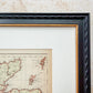 Antique 19th-Century Map of Scotland – W. & R. Chambers in Custom Black and Gold Frame