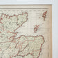 Antique 19th-Century Map of Scotland – W. & R. Chambers in Custom Black and Gold Frame