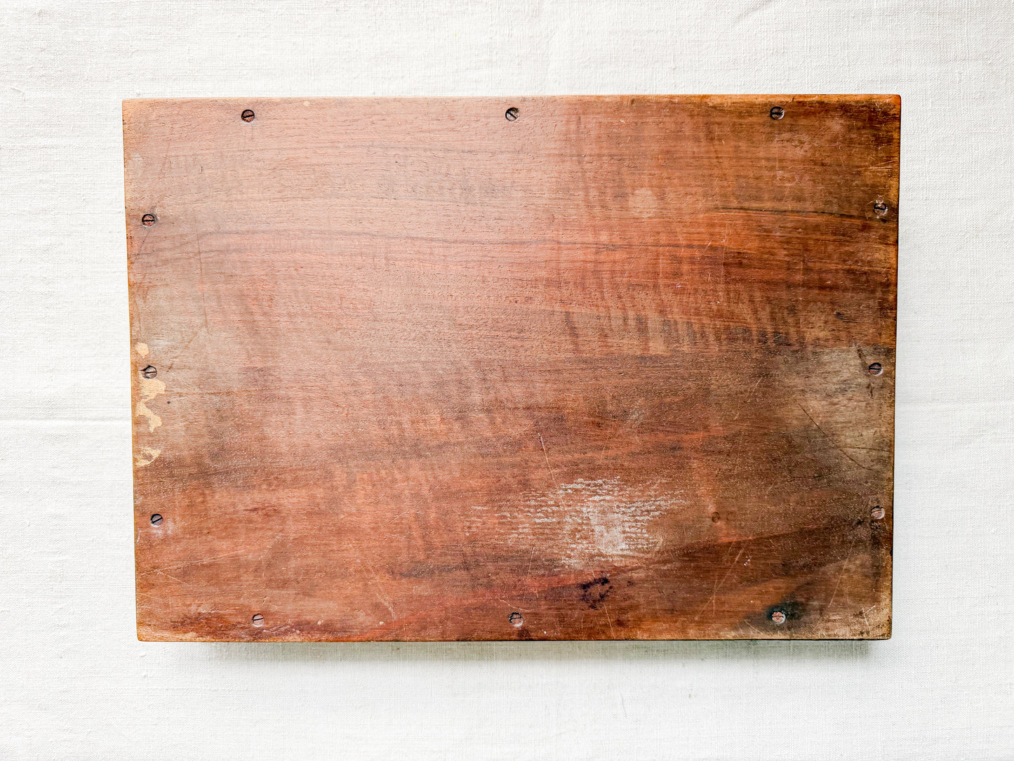 Edwardian Oak Serving Tray with Brass Handles, c1910