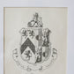 19th Century Coat of Arms of Bourne of Hackinsall | Contemporary Black and Gilt Frame