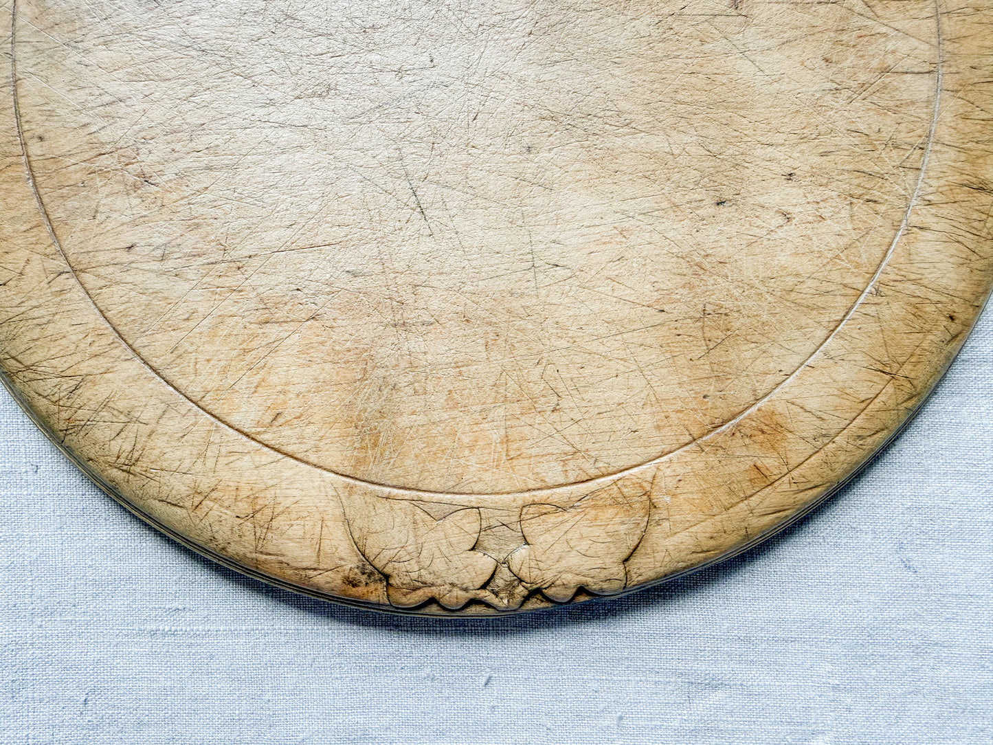 "Speed the Plough" Carved Bread Board, c1880