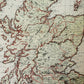 Antique 19th-Century Map of Scotland – W. & R. Chambers in Custom Black and Gold Frame