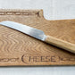 Vintage Carved Cheese Board with Fitted Knife by Bramhall Woodware