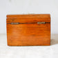 Antique Dome Top Walnut Tea Caddy with Brass Decoration, c1860