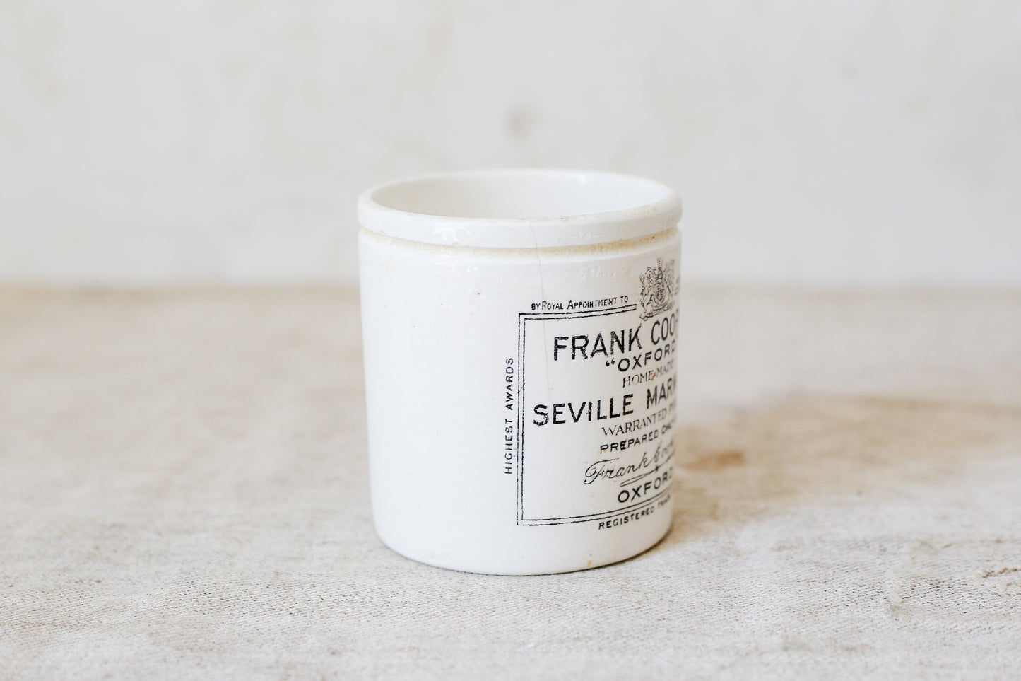 Frank Cooper's Oxford Seville Marmalade 1 Lb. Jar, c1900
