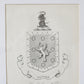 19th Century Coat of Arms of Colonel Gray, MP | Contemporary Black and Gilt Frame
