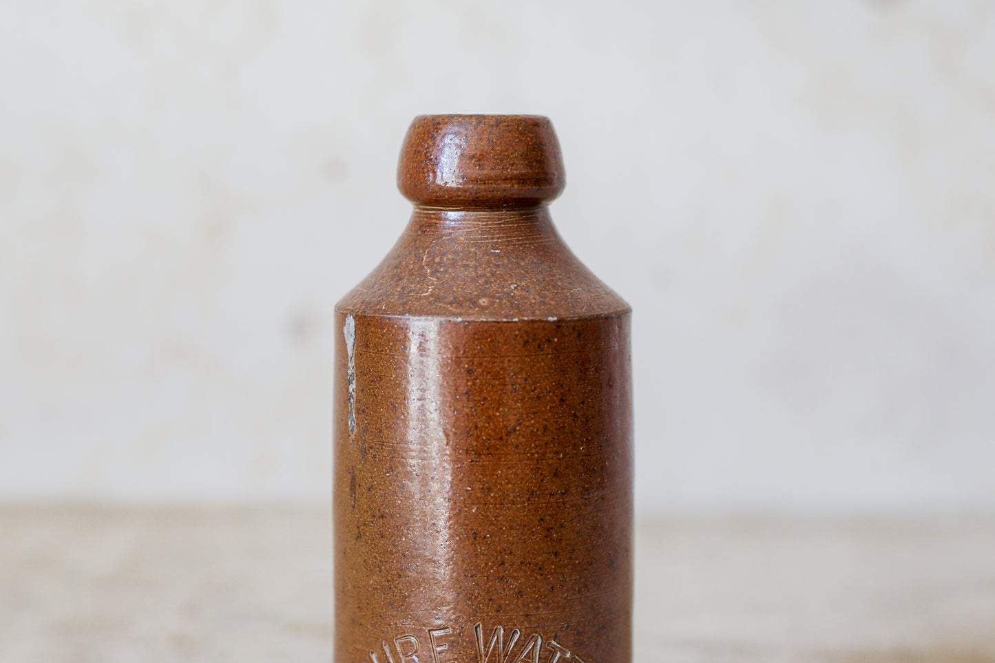 Antique 'Pure Water' London Stoneware Bottle