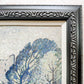 Early 20th-Century Post-Impressionist Landscape Oil Painting in Custom Black and Linen Frame