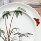 Set of 2 Copeland Palms & Egret Ironstone Polychrome 8.5" Salad Plates, c1870