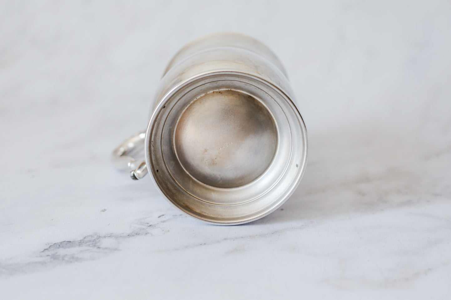 Vintage Mid-Century English Silverplate Tankard by Francis Howard – Engraved 'GDL'