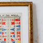 Signal Flags of the World Framed Nautical Print | Boy's Own Paper Supplement c1900