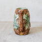 Antique Bramble & Bark Floral Majolica Jug, c1880