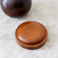 Edwardian Lignum Vitae Lawn Ball on Wooden Stand