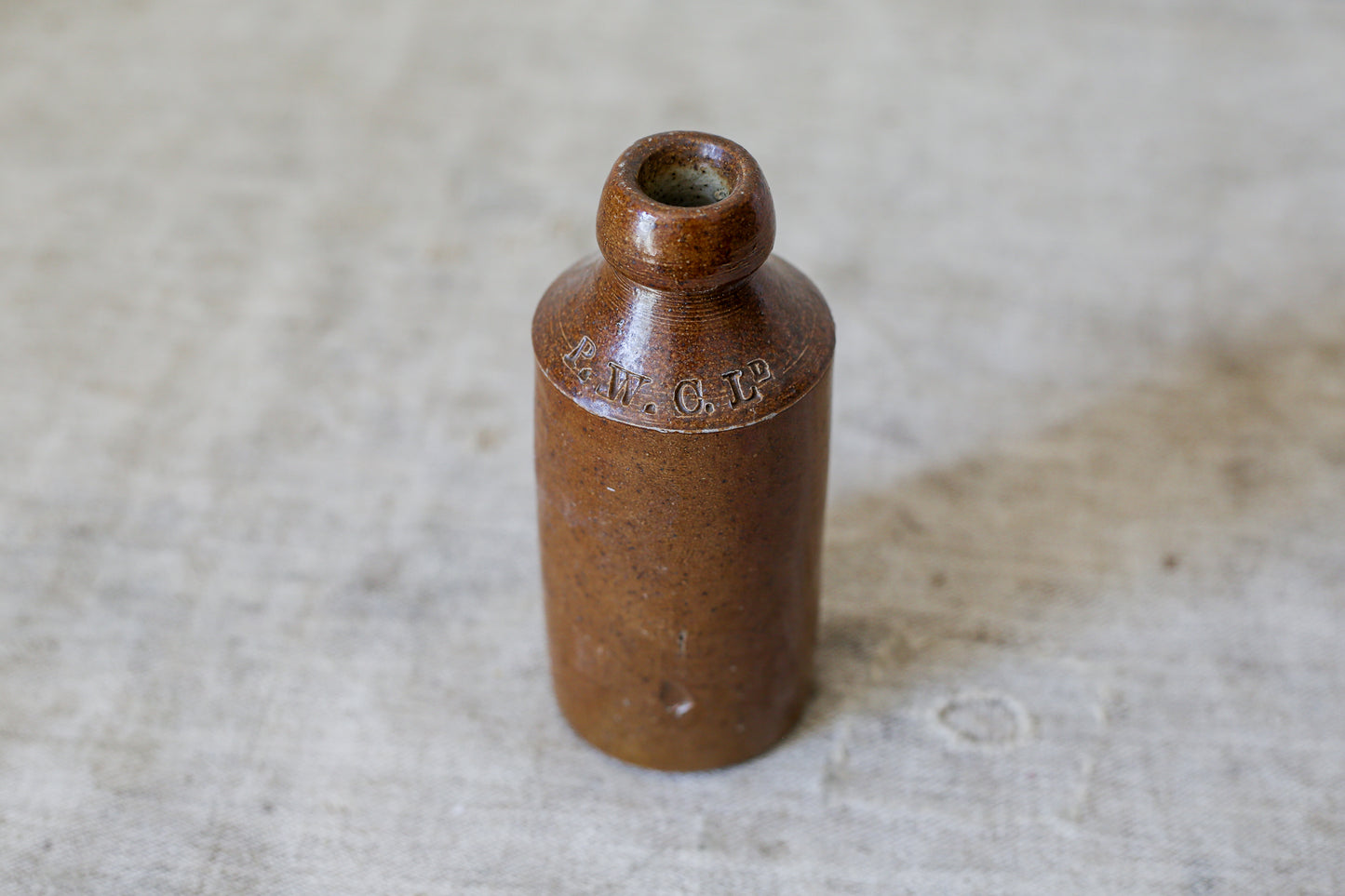 Antique 'Pure Water' London Stoneware Bottle