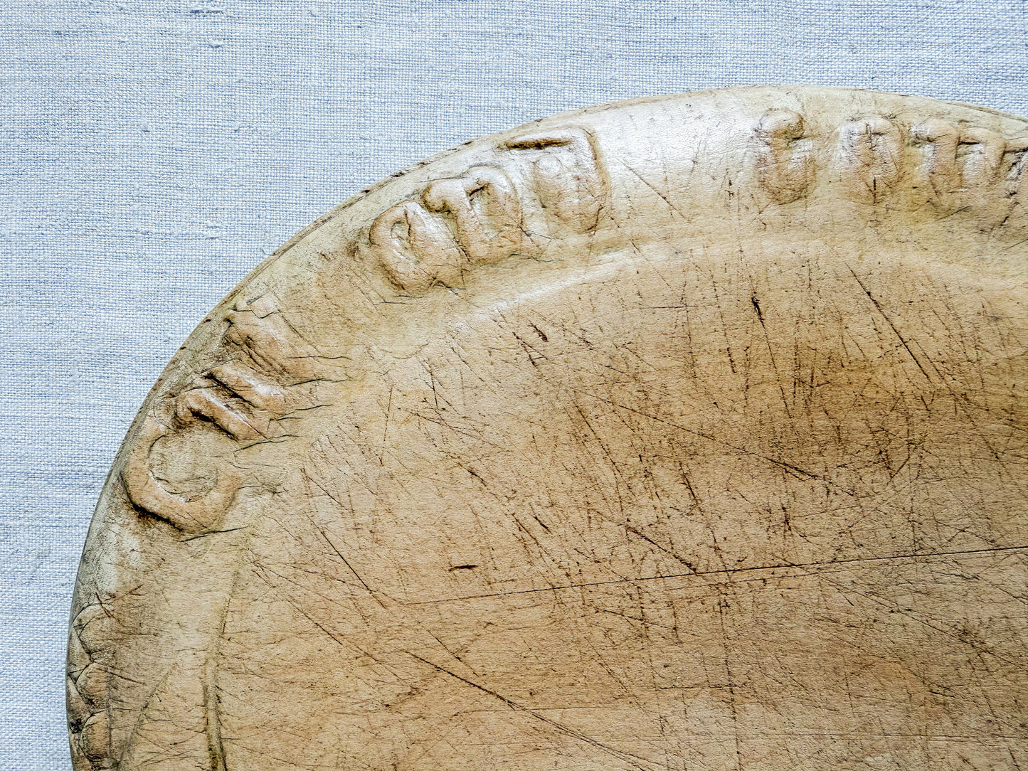 "Cut and Come Again" Oval English Bread Board, c1880