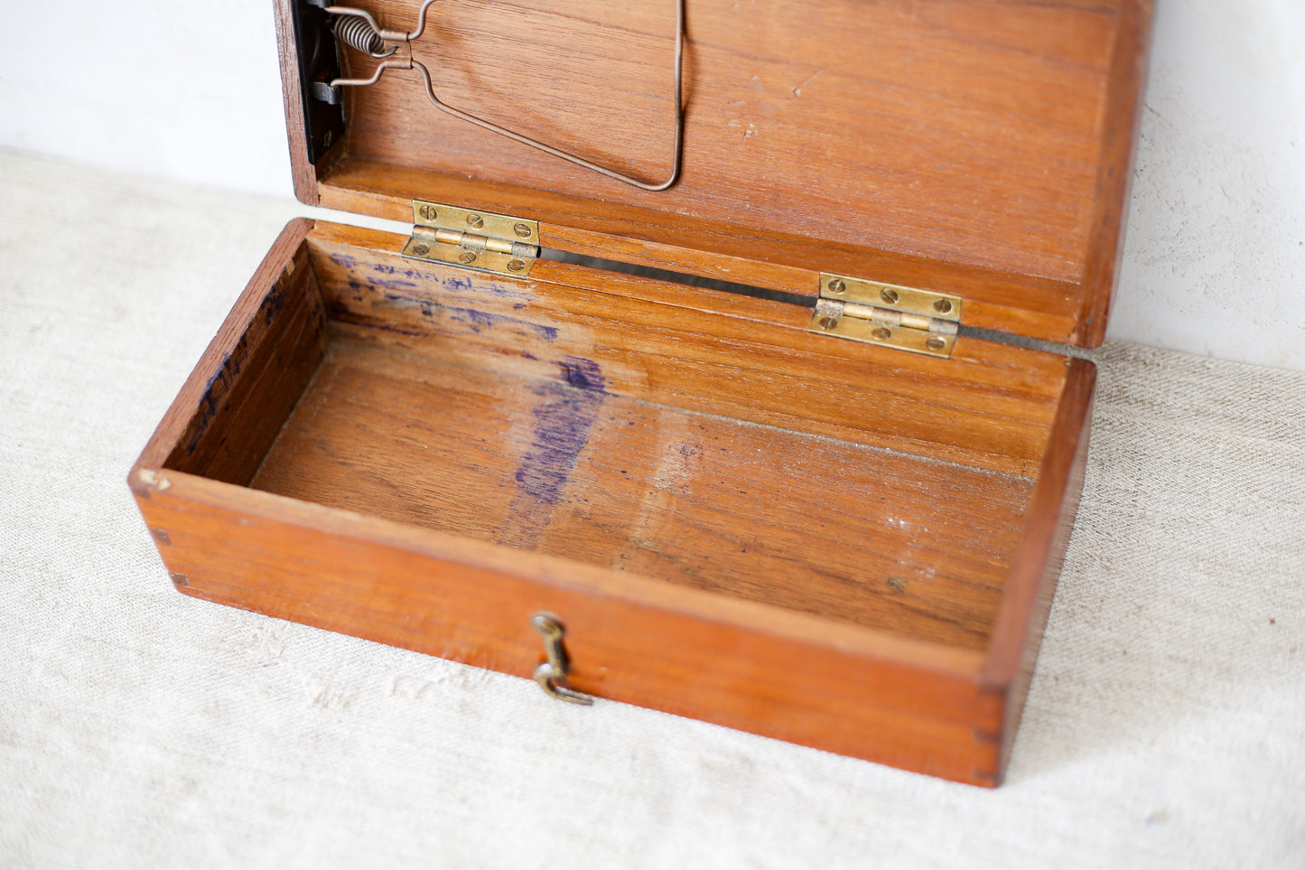 Document Box with Interior Spring-Loaded Clip, c1920