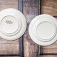 Set of 2 Exotique by Longchamp French Terre de Fer Ironstone Dinner Plates, c1900