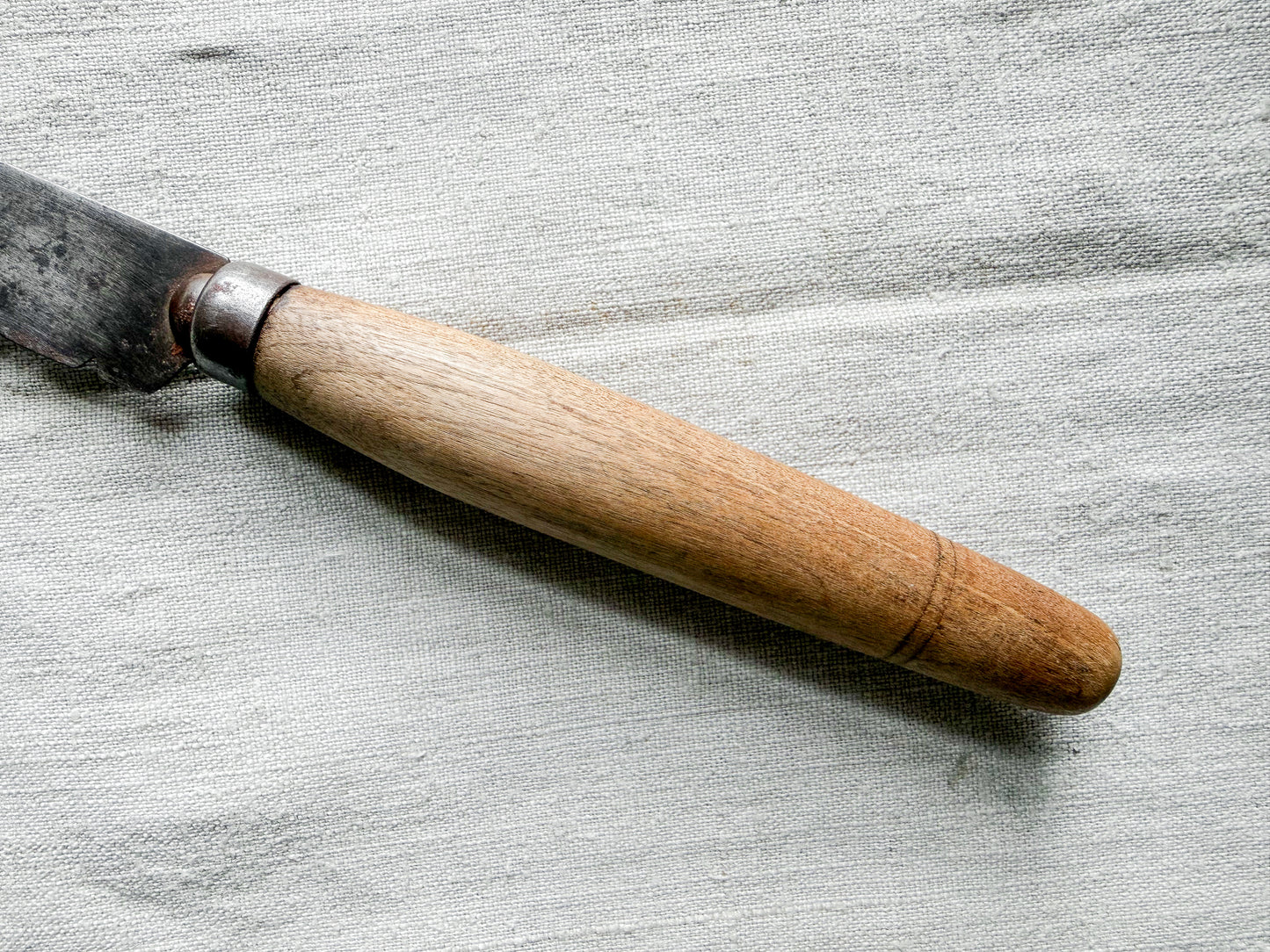 Extra Long Deep-Knotched Antique Bread Knife, c1880