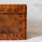 Antique Burr Walnut Tunbridge-Style Stationery Box, c. 1870