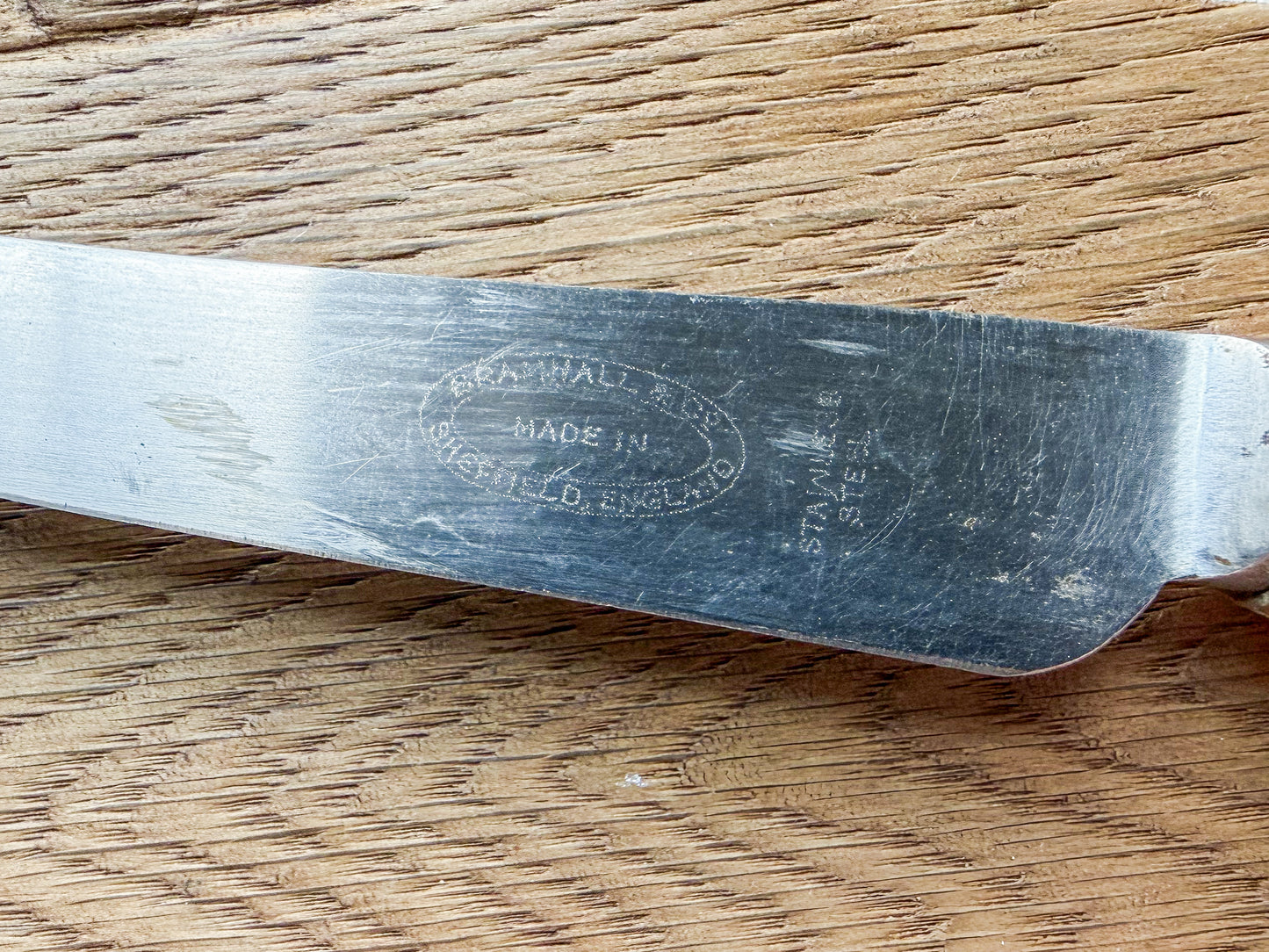 Vintage Carved Cheese Board with Fitted Knife by Bramhall Woodware