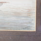 Antique 1877 Maritime Fishing Scene Watercolor Painting