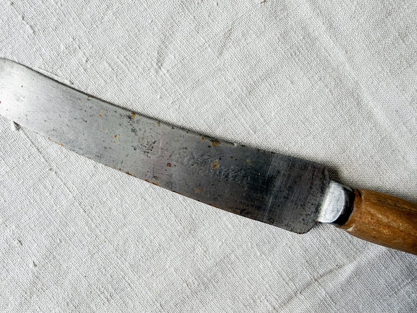 Antique Floral Carved Bread Knife