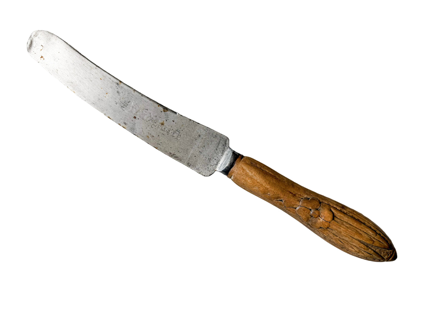 Antique Floral Carved Bread Knife