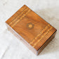 Antique Small Parquetry Chevron Inlaid Tunbridge-Style Stationery Box, c. 1870